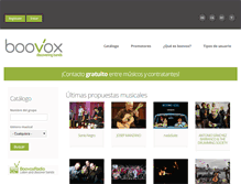 Tablet Screenshot of boovox.com
